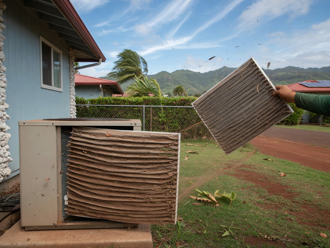 How Trade Winds Affect AC Filters in Central Oahu